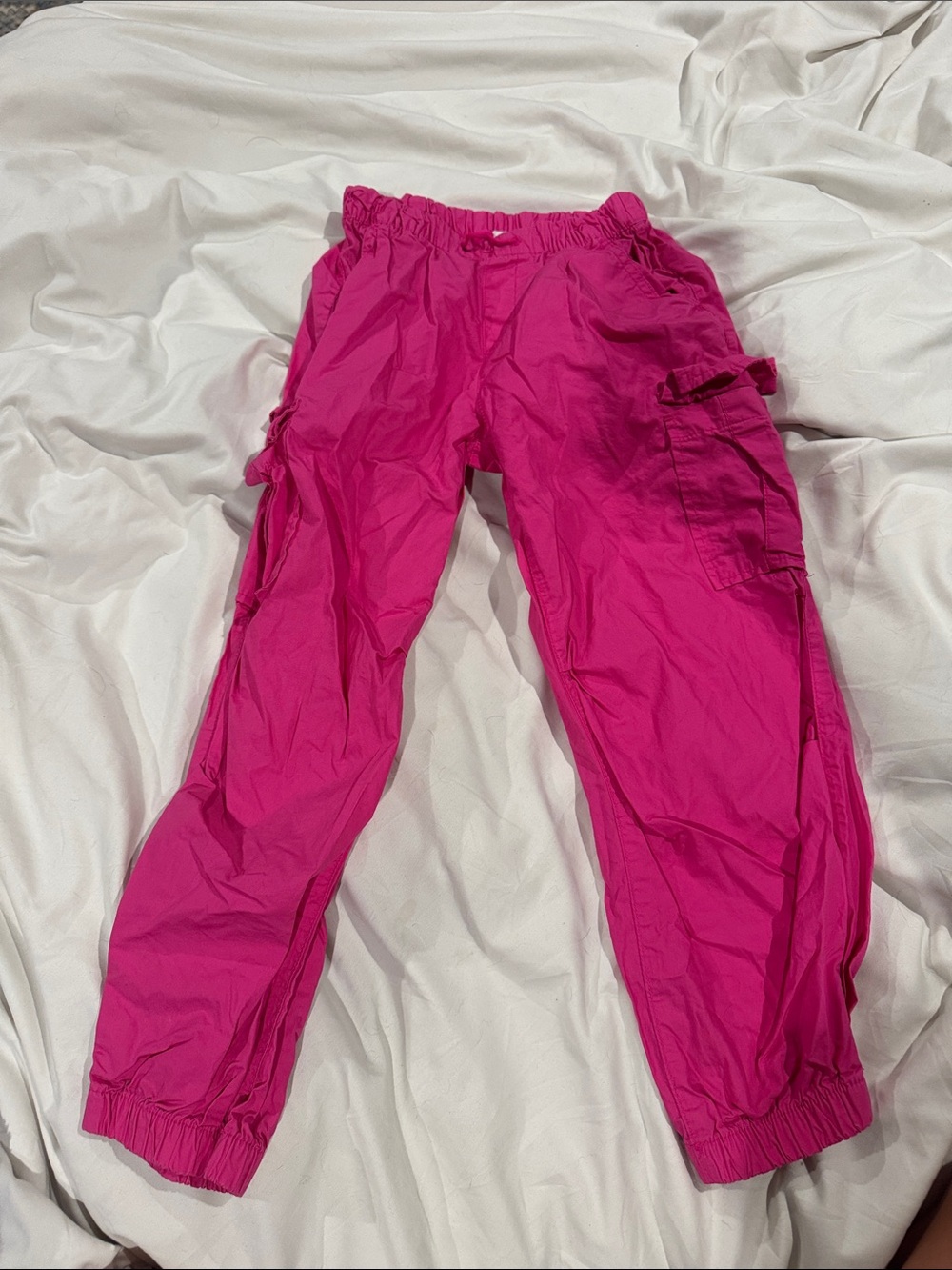 GAP Bright Pink Cargo Jogger Pants for Kids